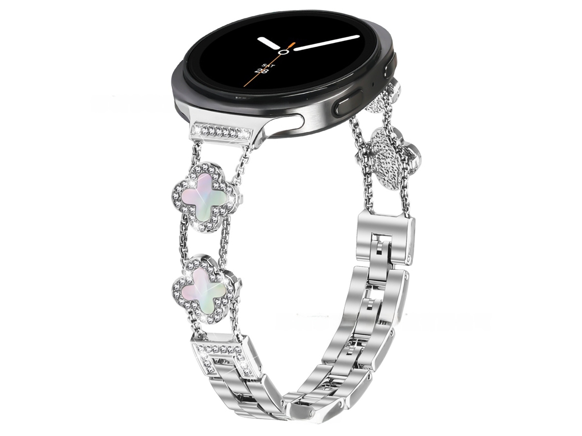Bracelete Feminino Para Samsung Galaxy Watch 9 (40/44 Mm) Elegante E Durável Luzes Estelares