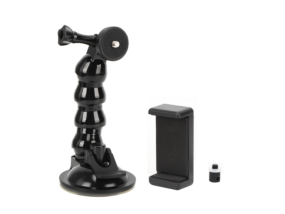 Soporte De Ventosa Flexible Em Forma De Serpiente Para Cámara De Movimiento Abs Com Clip Para Telefone Móvel Para Fimi