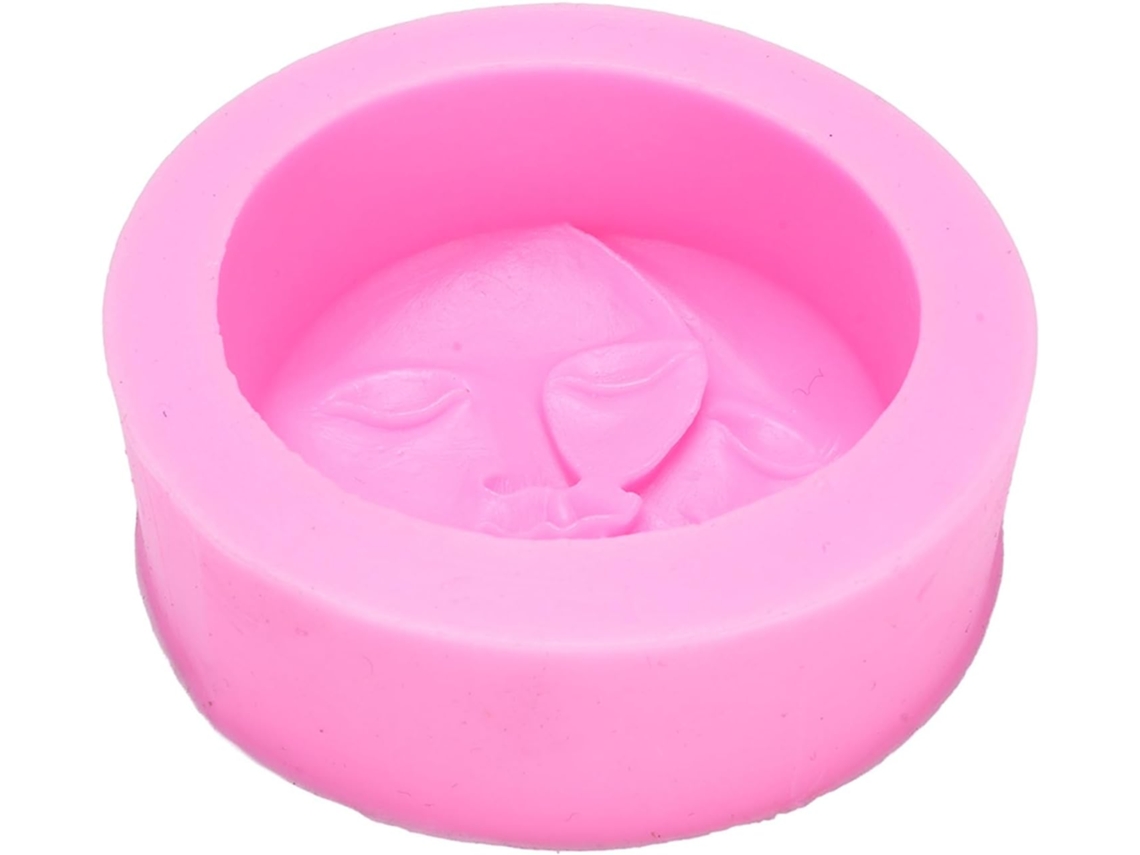 Molde De Silicone De Qualidade Alimentar Para Rosto De Lua, Ideal Para Festas