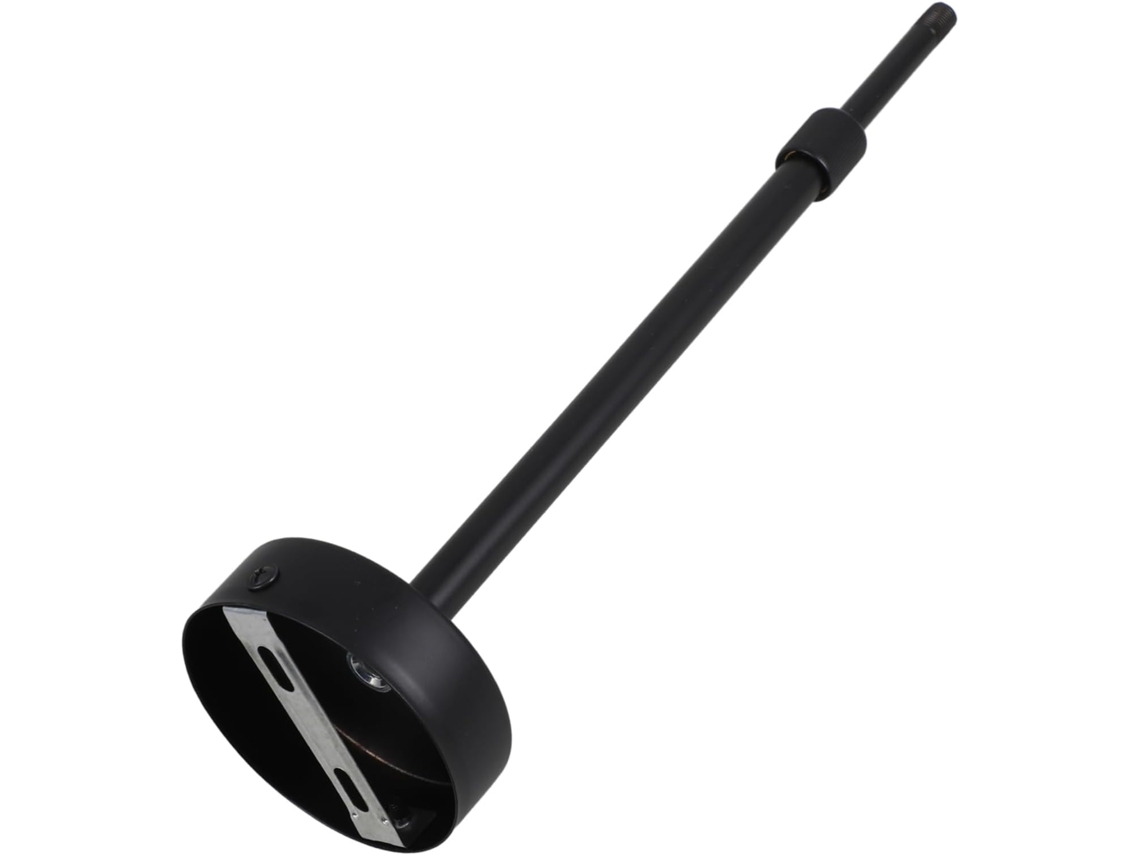 Haste Telescópica De Ferro Preto Para Lâmpadas Fluorescentes, Fácil De Instalar.