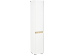 Coluna Casa de Banho Melamina de Madeira e Abs Cor White 30x33x165cm Kleankin