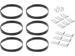 Kit De Reparo Gavetas Com Suporte Fixação E Cintas Para Reforço Restauração Quebradas Trilhos Fácil Instalação