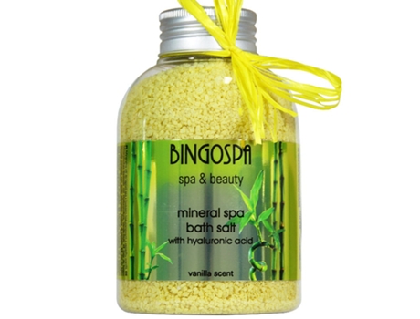 Hyaluronic Acid Enriched Mineral Bath Salt, 650g Bingospa