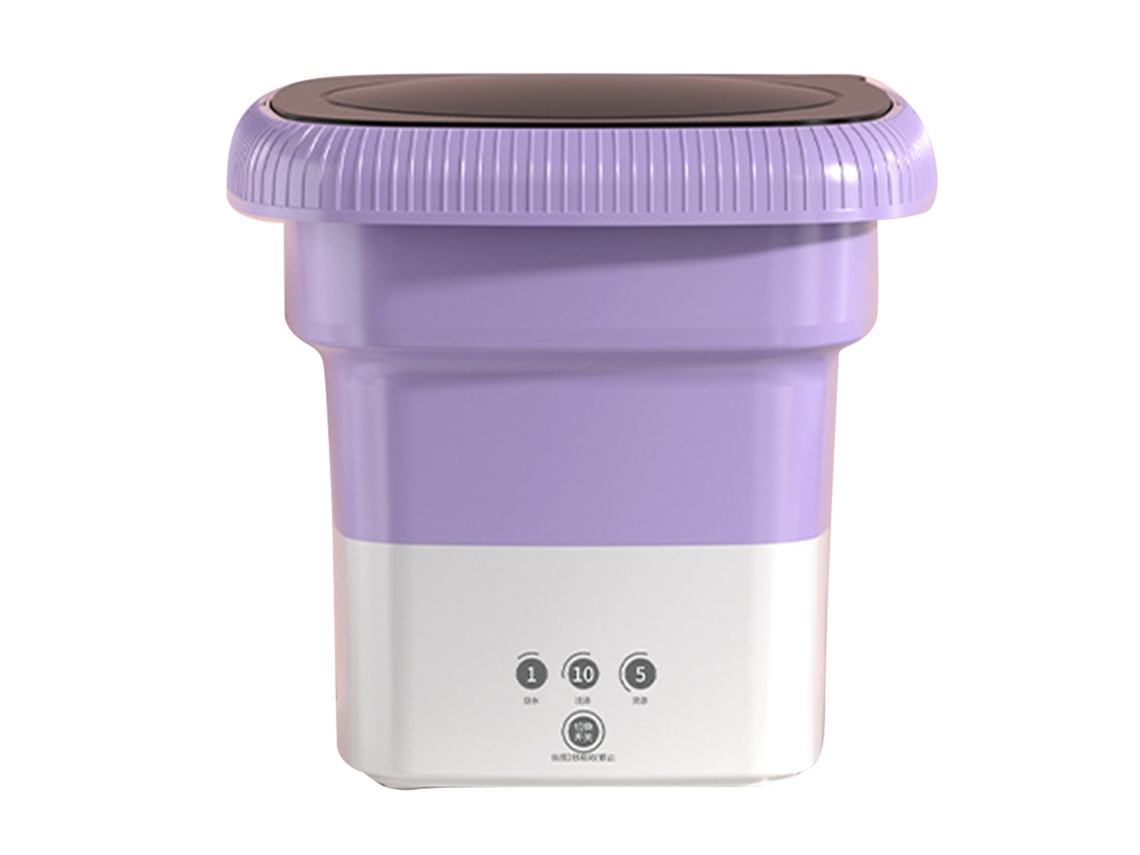 Máquina de Lavar Portátil Plegável Turbo Pequeno para Roupa de Bebê, Calcinha e Meia | S/MARCA
