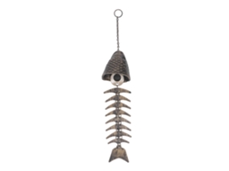 Sino de Vento em Espinha de Peixe, Melodia Relaxante, Ornamento de Ferro para Pendurar, Decoração para Casa e Exterior