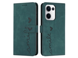 Capa De Couro Para Celular Com Estampa De Coração E Cordão Longo