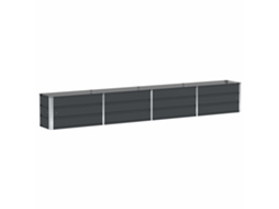 Floreira Antracite 320 X 40 X 45 Cm Aço VIDAXL
