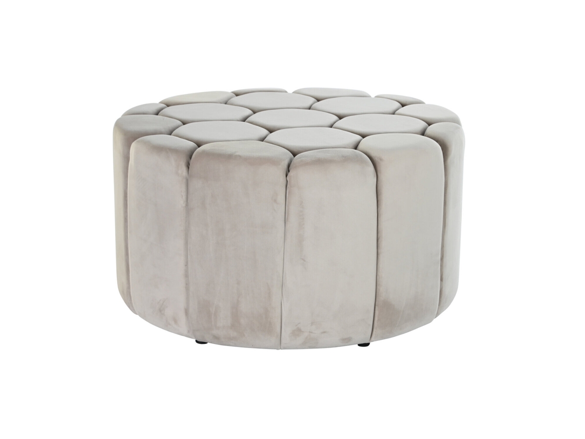 Apoio para os Pés em Mdf Bege com Poliéster ALEXANDRA HOUSE LIVING (86x86x48cm)