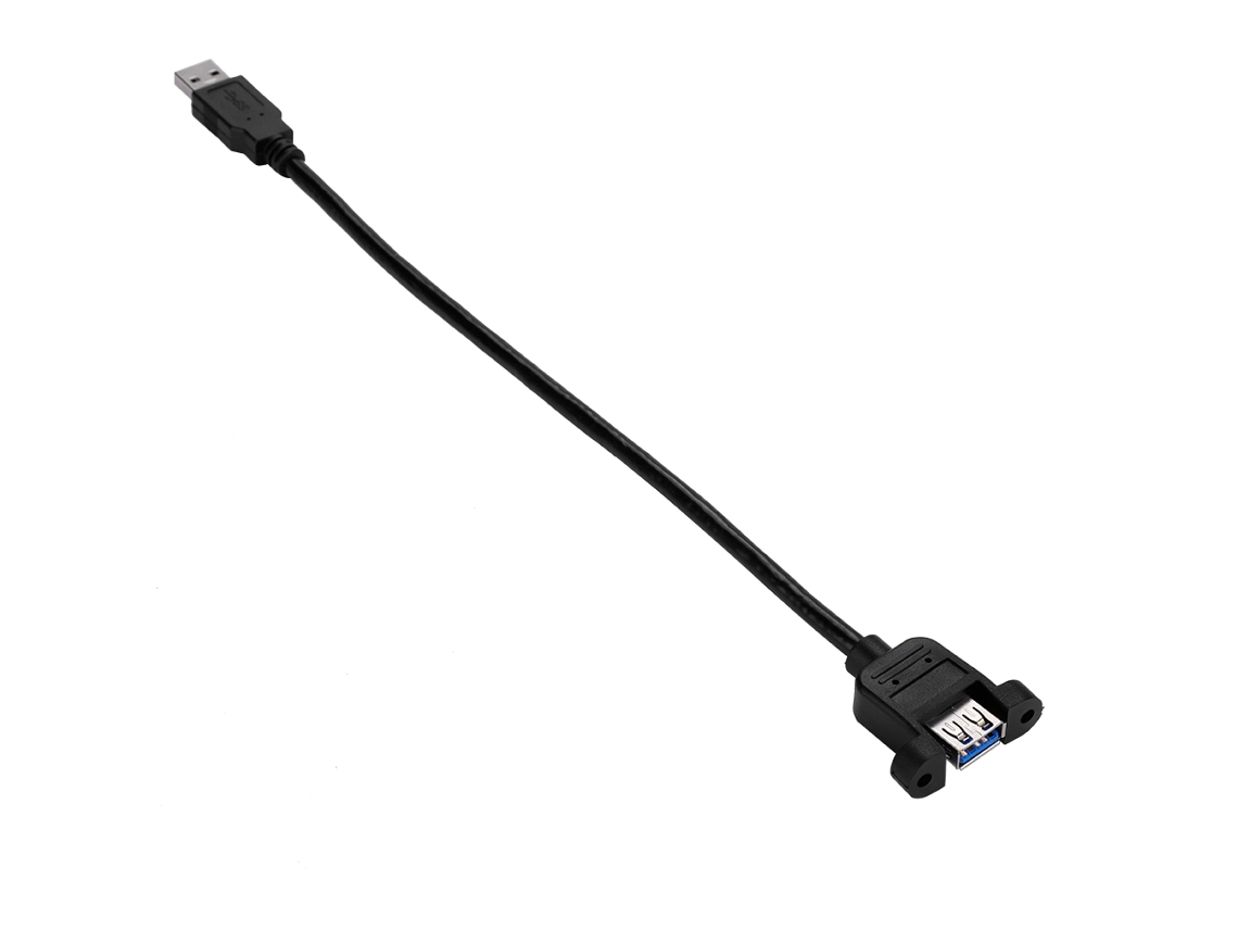 Cabo De Extensão Com Conector Macho E Fêmea Usb3.0 De Alta Velocidade Para Painel 0,5m