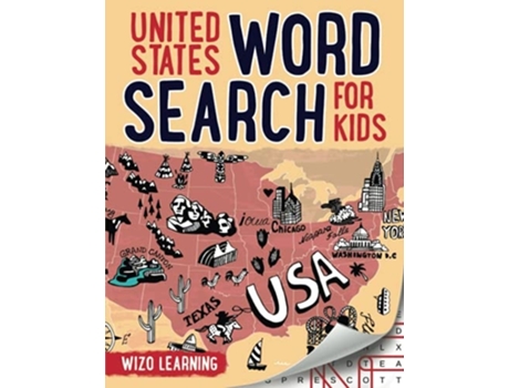 Livro United States Word Search For Kids De Wizo Learning (inglês)