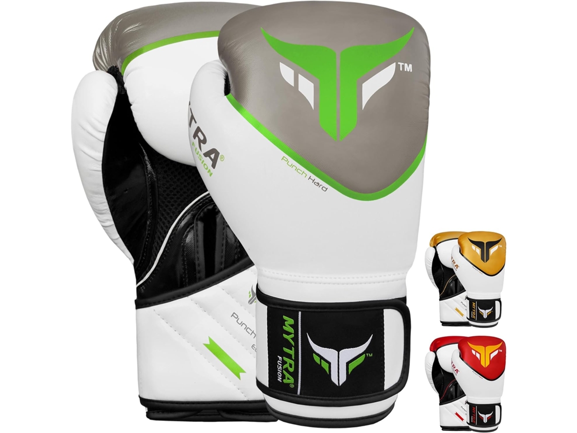 Luvas de Boxe Preto MYTRA FUSION Bs 22 com Ligaduras