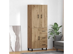 Vidaxl Buffê 2 Pcs Carvalho Artesanal 69,5 X 34 X 180 Cm