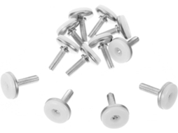 Conjunto De 12 Niveladores Móveis Ajustáveis Com Porcas Em T, Pés Reforçados Para Armários, Mesas E Bases De Prateleiras