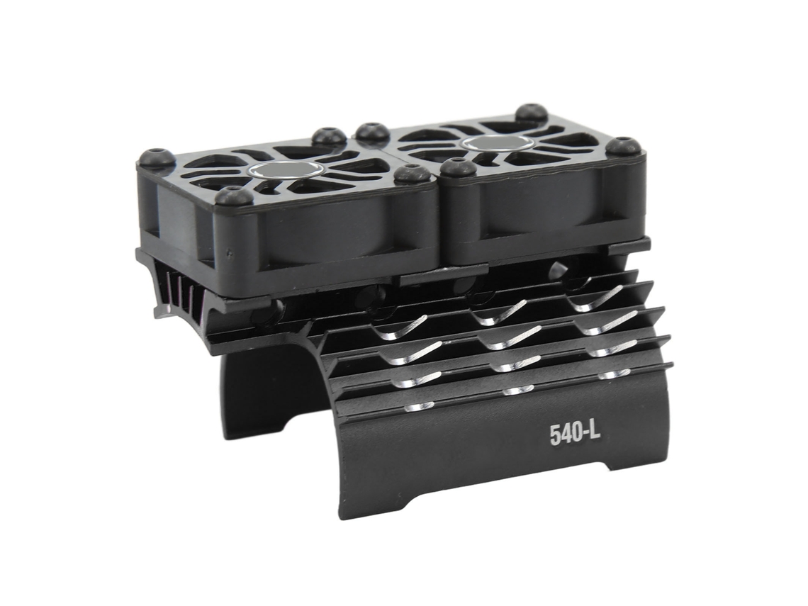Dissipador De Calor Com Duas Ventoinhas Para Motor Rc 36mm 28000rpm 8.4v Para Motor 540 550 Acessório De Carro Rc