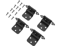 Conjunto De 10 Dobradiças Metálicas Reforçadas Com Fechamento