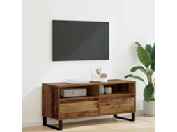 Vidaxl Gabinete Para Tv Com Gaveta Madeira Antiga 100 X 34,5 X 44,5 Cm
