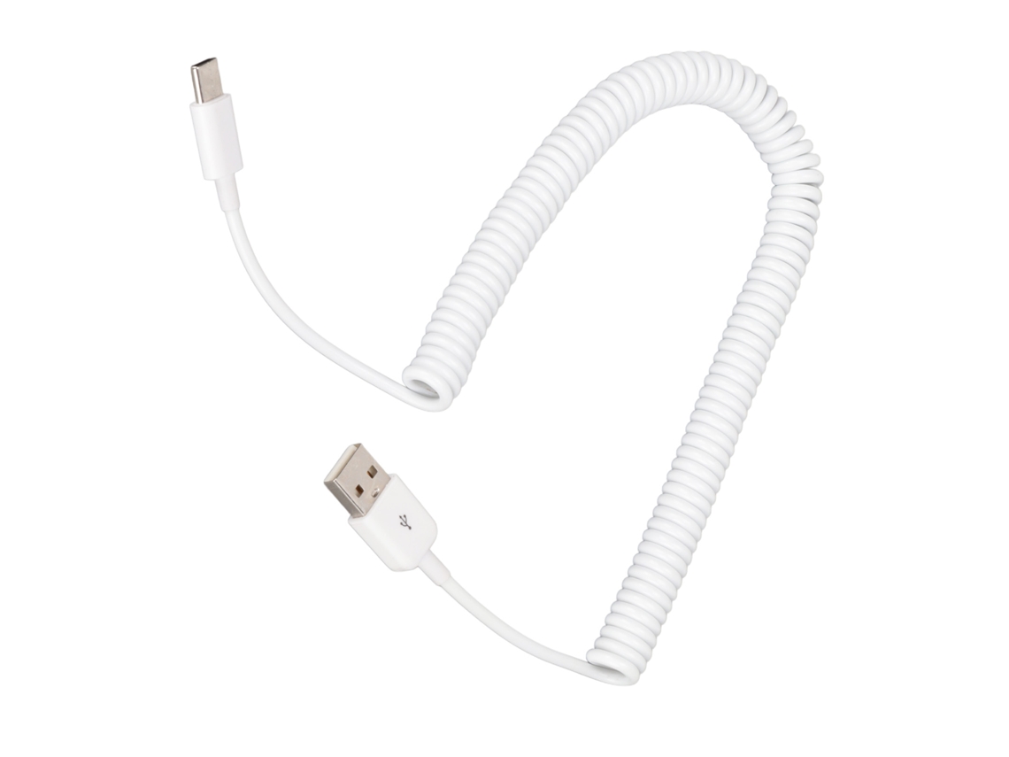 Mali cabo de Carregamento Enrolado Type C para Usb 2.0 Masculino 480mbps 3m/9.8ft para Celular