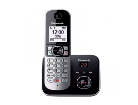 Telefone Dect  Kx-tg6861spb Neg - Telefones Fixos