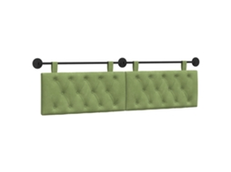 Conjunto 1 Cabeceira Moderna Vidaxl Verde Veludo (190 X 55 X 7 Cm)