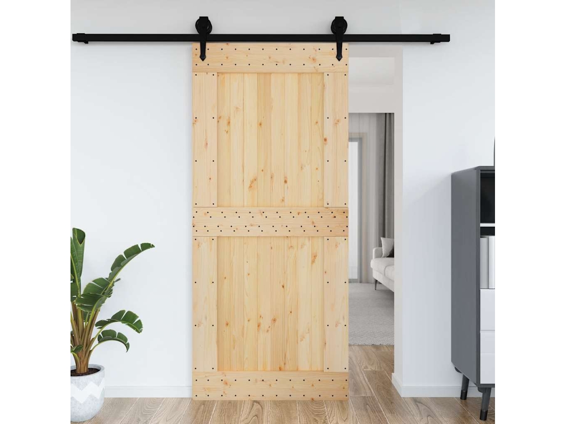 Porta Narvik 100x210 Cm Madeira De Pinho Maciã§a DKD HOME DECOR