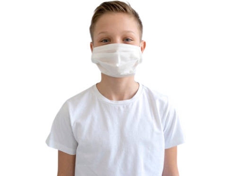 Máscara de Proteção SPAR SALES Descartável de Criança Lisas Brancas (50 un)