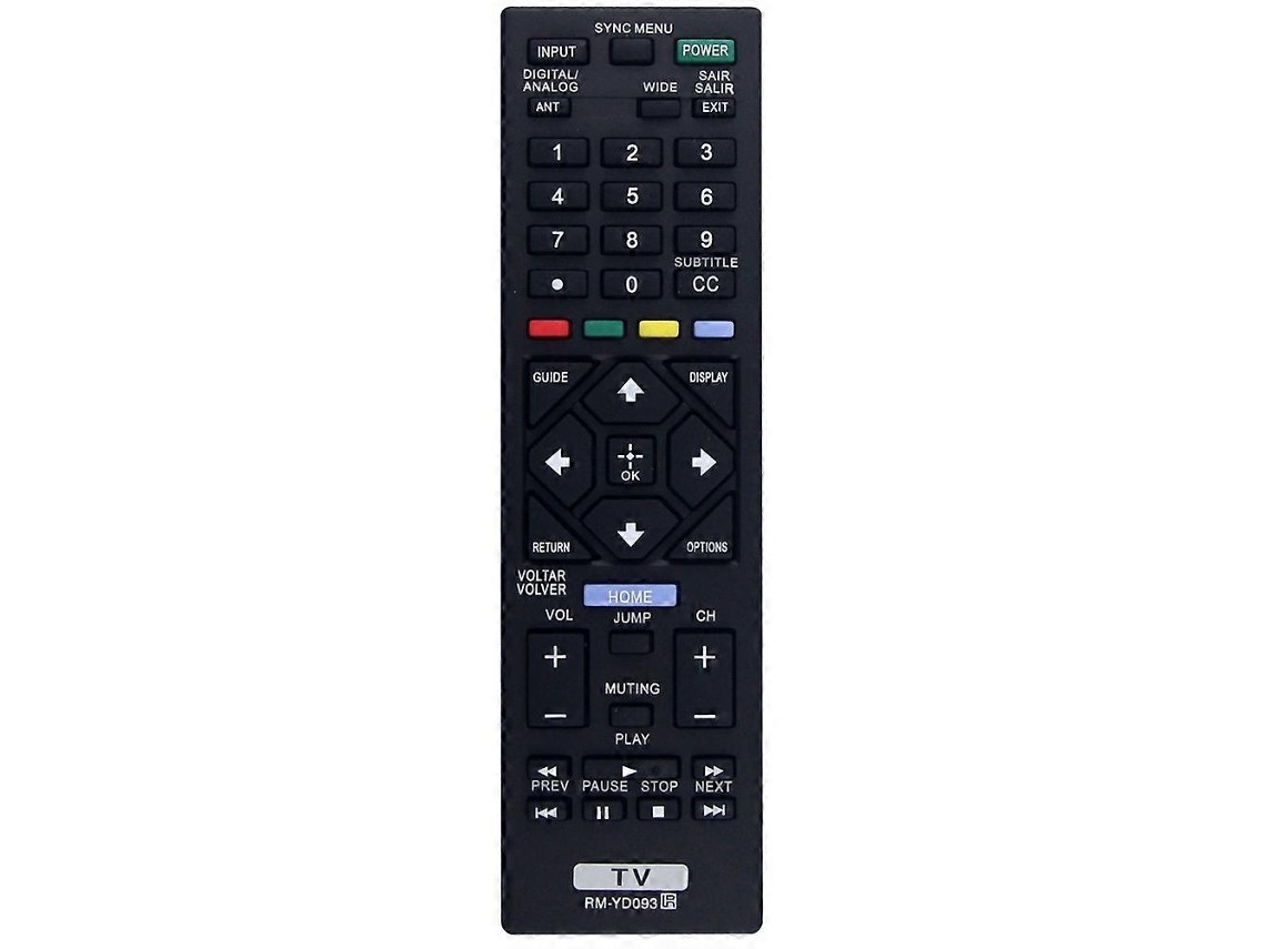 Controle Remoto De Substituição Rm-yd093 Para Tvs Sony Universais Kdl-32r435b, 32r425b E Kdl-32r429b.