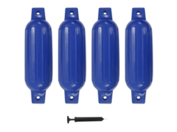 Vidaxl Para-choques Para Barco 4 Pcs 41x11,5 Cm Pvc Azul