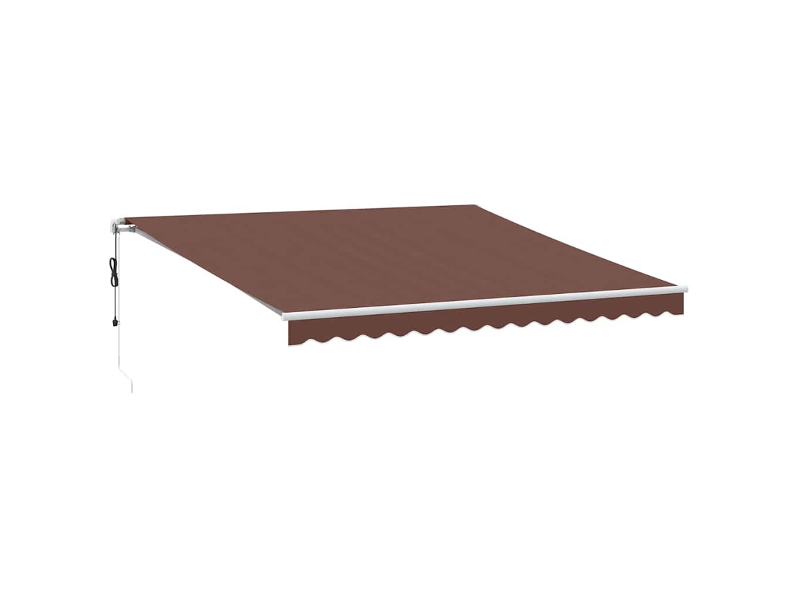 Retractable Awning, Retractable Awnings Vidaxl Marrom Tecido