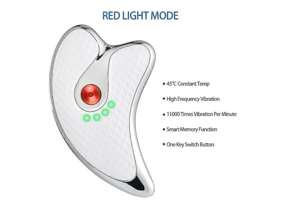 Raspador Gua Sha, Massageador Facial, Lifting Emagrecimento, Luz Led, Dispositivos de Microcorrente GOKOCO
