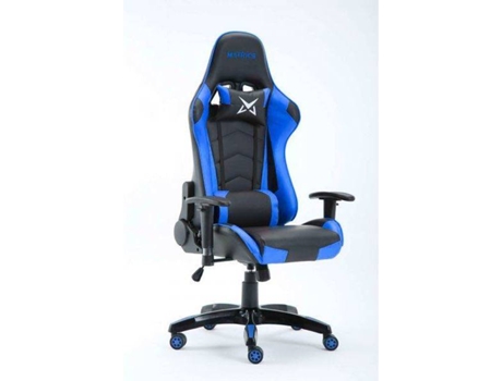 Cadeira Gaming MATRICS Osiris (Até 140 kg - Elevador a Gás Classe 4 - Preto e Azul) — Elevador classe 4