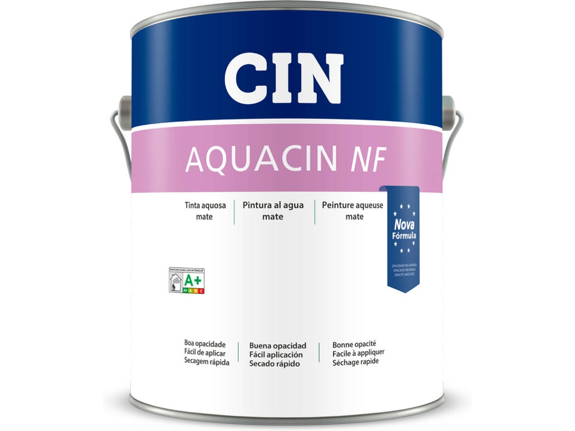Tinta Aquosa Mate CIN Branco
