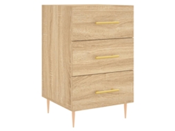 Mesa de Cabeceira 40x40x66 cm Derivados de Madeira Carvalho Sonoma MAISON EXCLUSIVE