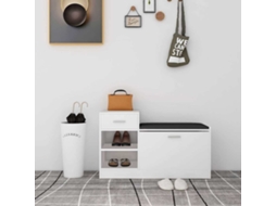 Vidaxl Banco Sapateira 94,5x31x57 Cm Derivados De Madeira Branco