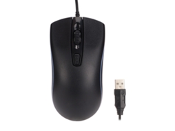Ratón Ergonómico para Jogos com Cabo 1600 Dpi Iluminação RGB