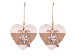 2 Peças de Amuletos de Árvore de Natal Estilo Amor AURUM