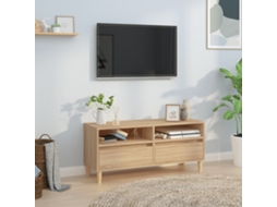 Tv Cabinet, Tv Cabinets Vidaxl Marrom Madeira Processada (n/a)