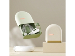 Estojo para Aparelho Dentário Removível , com Escova e Gancho, À Prova D'água, Ideal para Viagens e Higiene Bucal. YANYXR (2 Peças)