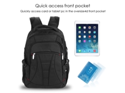 Mochila Para Laptop, Tecido Impermeável, Adequada Para Laptops De 15.6 Polegadas