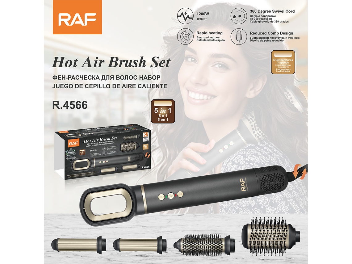 Euro Gauge Multi função 5 em 1 Penter de Alisamento de Cabelo Curling Stick Fast Termostato Cuidados com o Cabelo Anion Secador de Cabelo MDUG