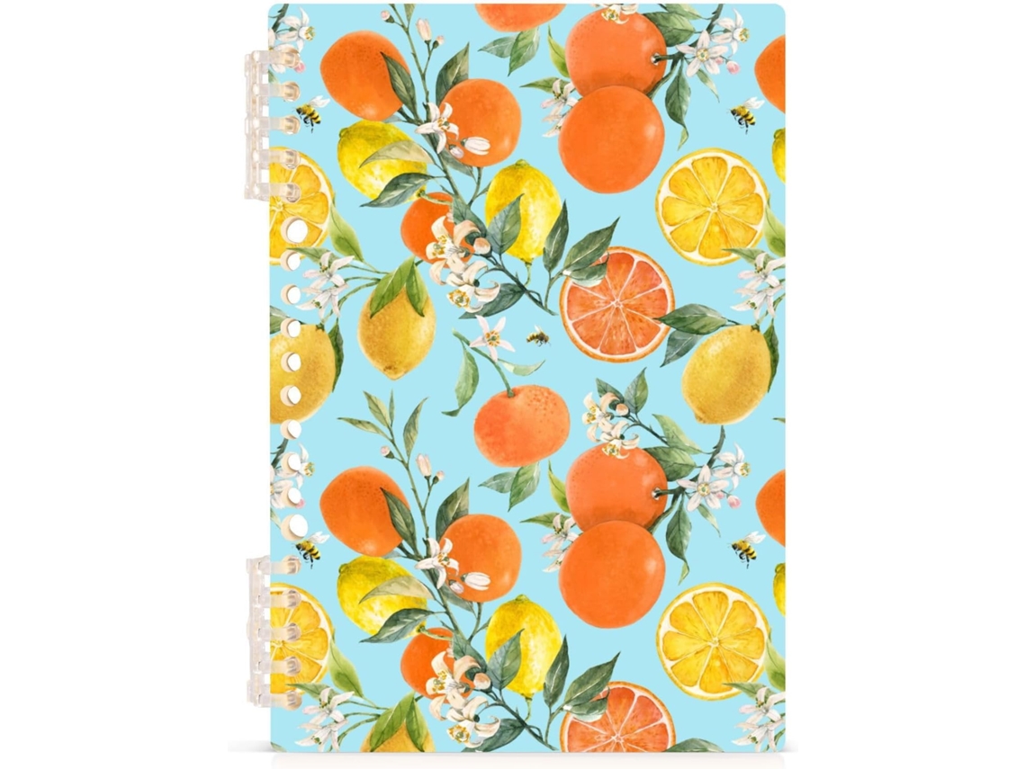 Caderno Espiral Mnsruu A5 Com Capa Pautada Estampa Abelha, Ideal Para Mulheres. Perfeito Anotações, Escrita,