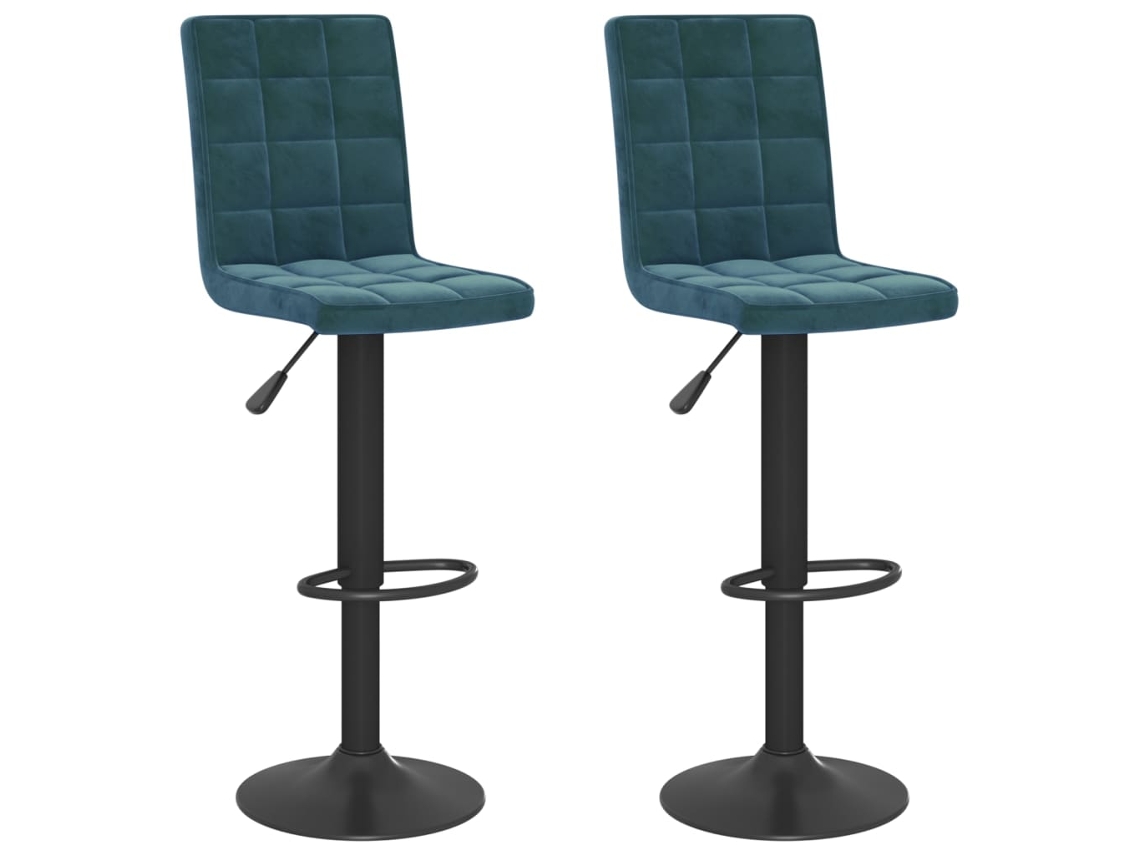 Bar Stool, Bar Stools Vidaxl Azul Veludo (n/a)