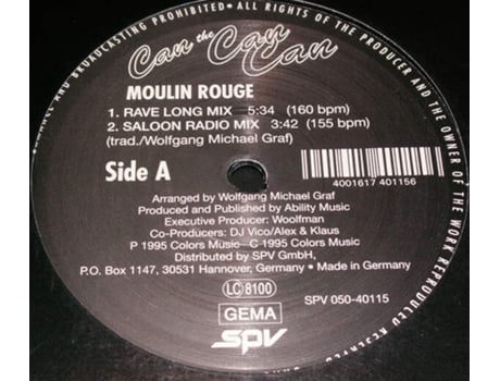Vinil Can The Cancan Spv Recordings