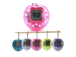 Primerox 3pcs Bichinho Digital Virtual Eletrônico Interativo Chaveiro Coração Rosa Azul Roxo