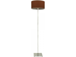 Candeeiro de Pé FABRILAMP Senderos (Castanho - E27 - Máx. 60W - Metal - Tecido)