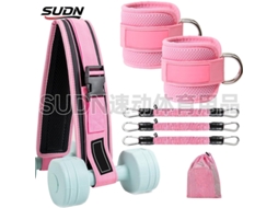 Conjunto Rosa Com Cinto Para Elevação De Glúteos, Halteres E Apoio Para Flexão De Quadril (conjunto Rosa)