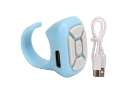 Controle Remoto Para Chamada De Celular Bluetooth Controle Remoto Para Câmera Botão De Selfie Para Rolagem De Vídeo Clique Como Azul Slowmoose