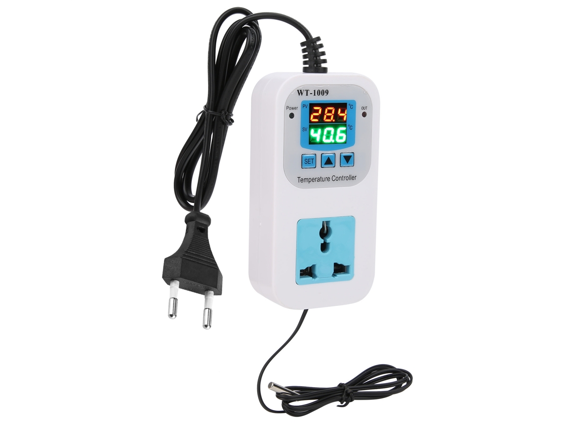 Controlador de Temperatura Digital com Display Dual Socket 10A Wt 1009 | S/MARCA
