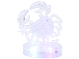 Ats puzzle Cristal 3d de Constellaciones Cáncer Con Luz Led Rompecabezas Diy