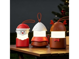 Lanterna Noturna Musical Natal com Cabo, 7 Núcleos RGB e Luz LED