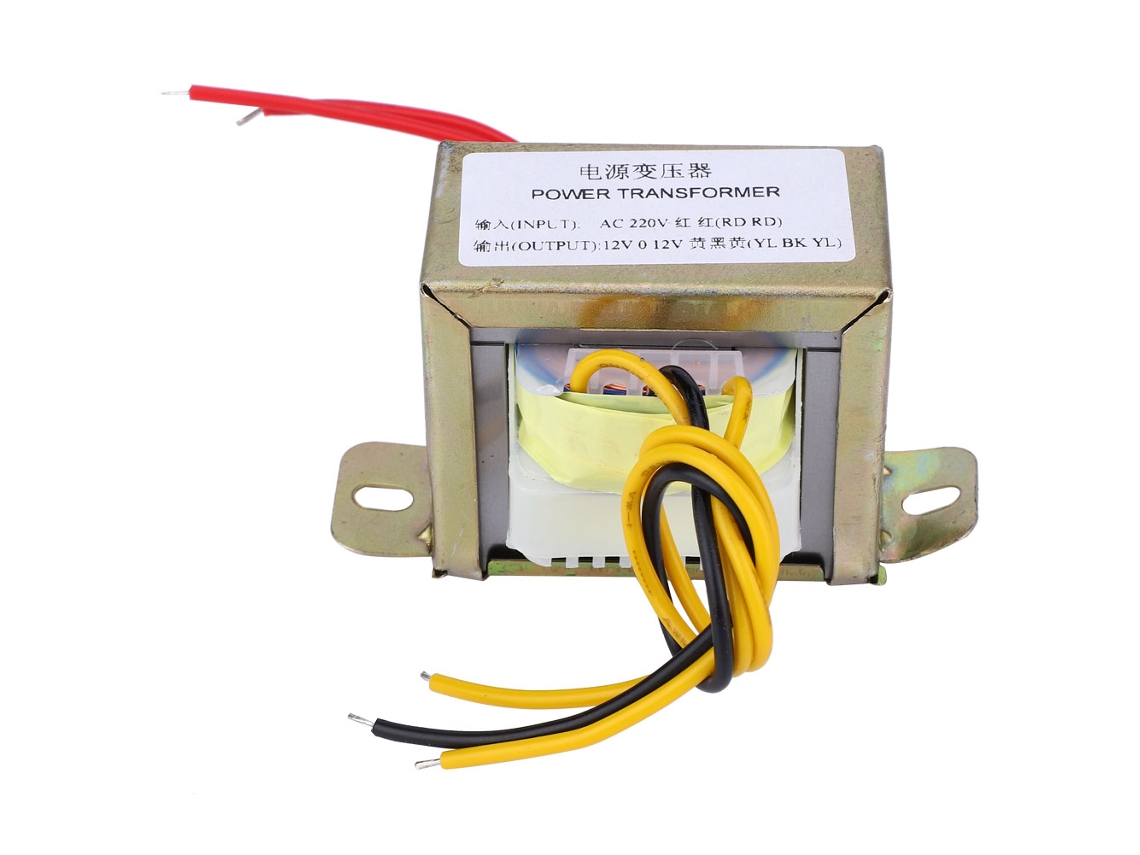 Transformador De Energia 12v 30w: Entrada Ac 220v, Saída Dual Ac 12v Para Placa Amplificadora 2.1 Canais